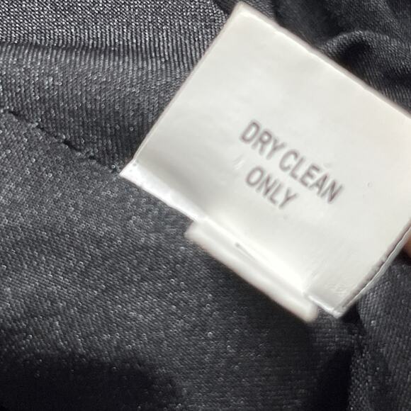 Kay Unger Sheath Dress 4 Black Satin V Neck Shawl Collar Ruched Cocktail Formal - Picture 13 of 14